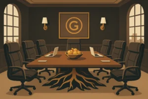 A high-end boardroom, symbolizing how a family office works to manage billionaire wealth.