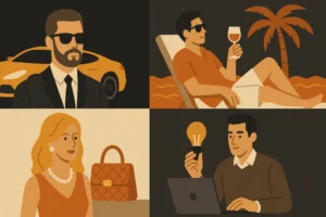 A person learning a new skill on a laptop, which is one of the skills that pay off forever. add some financial market theme.