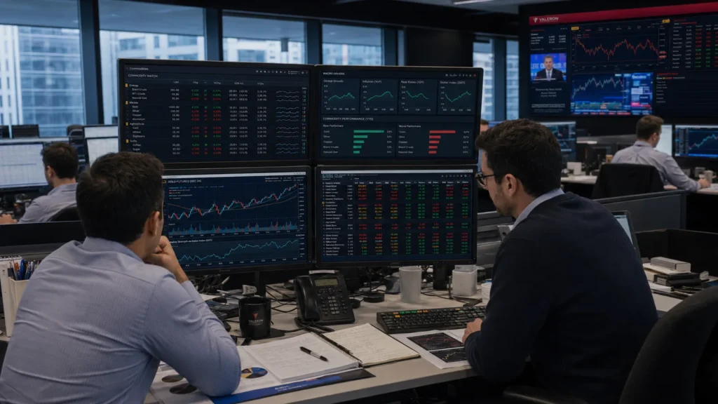 Commodity trading for macro traders using inflation data, DXY, rates, and technical charts