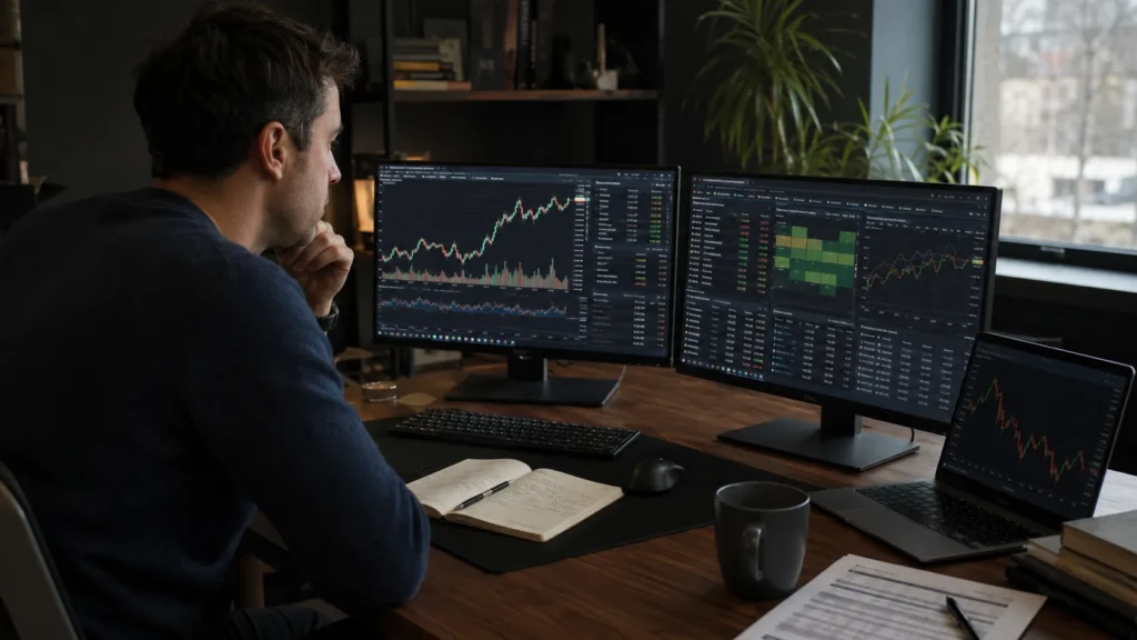 build a trading watchlist with realistic Valeron dashboard charts spreadsheets and trading tools