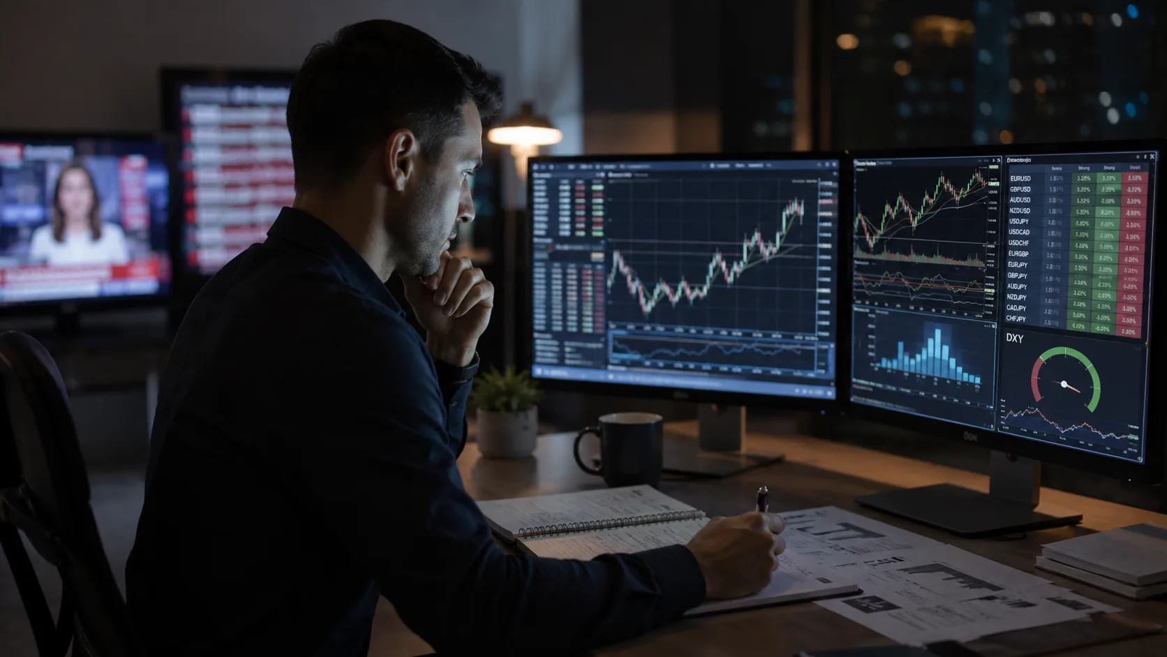 Trade forex without chasing news headlines using macro structure