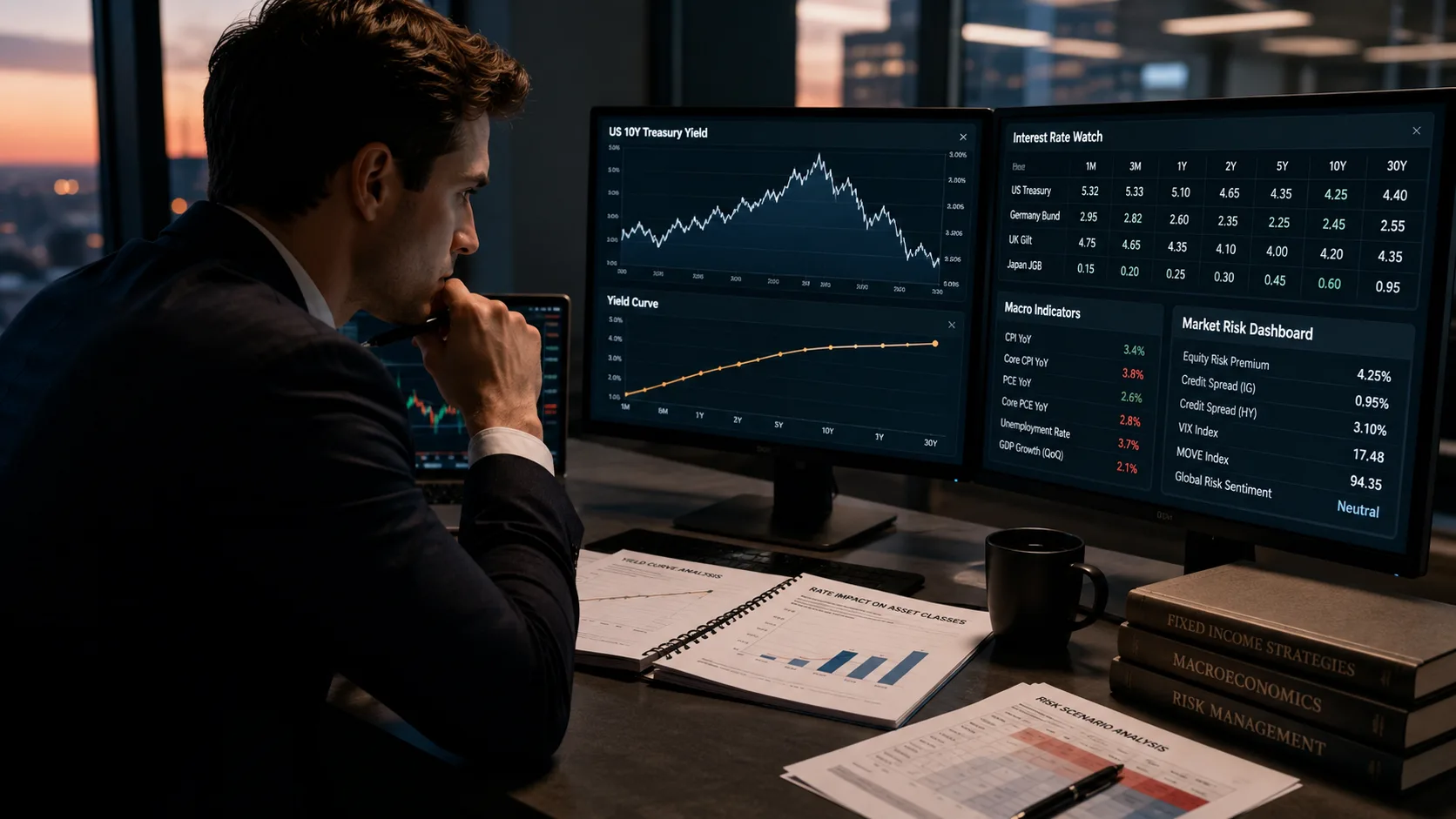 Interest rates used to understand market risk and stock allocation
