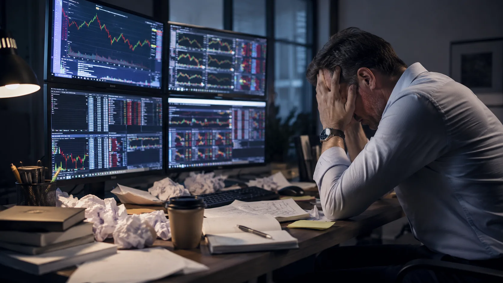Overtrading and emotional execution after a stressful session
