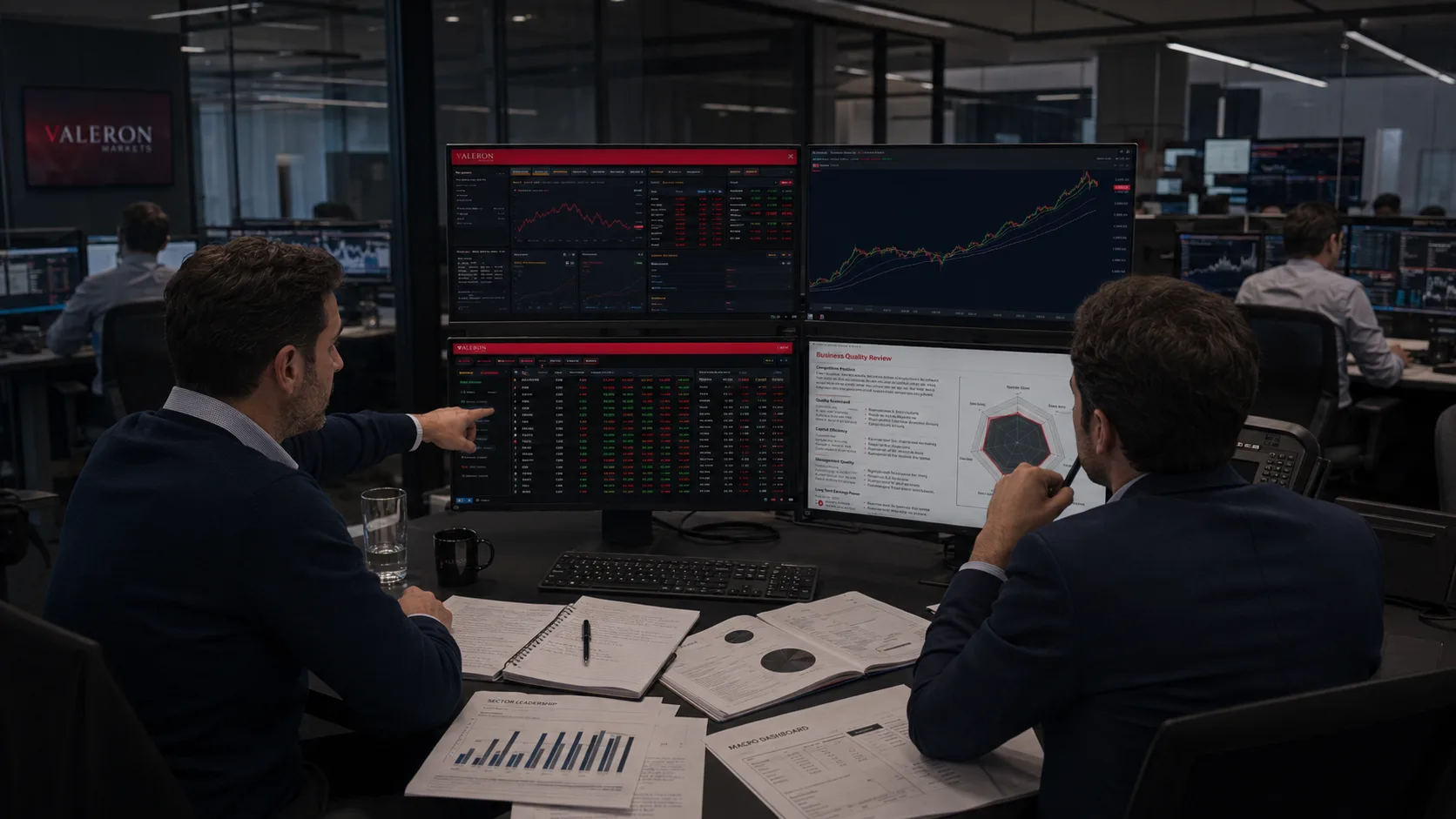 Good company versus good trade shown through stock analysis and risk planning