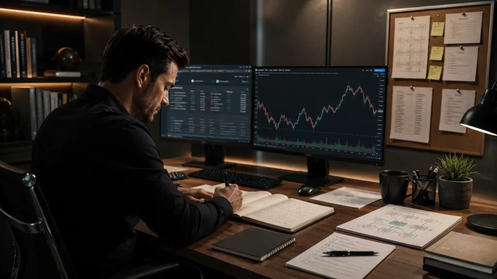 The market does not owe you money trading journal and process