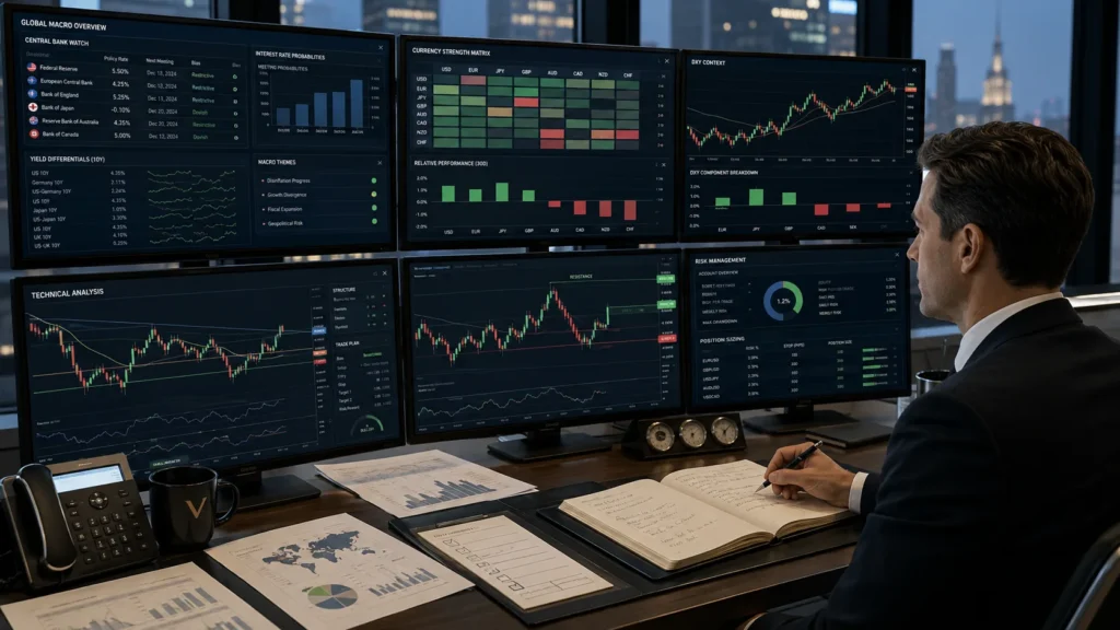 The Valeron approach to forex combining macro bias and technical execution
