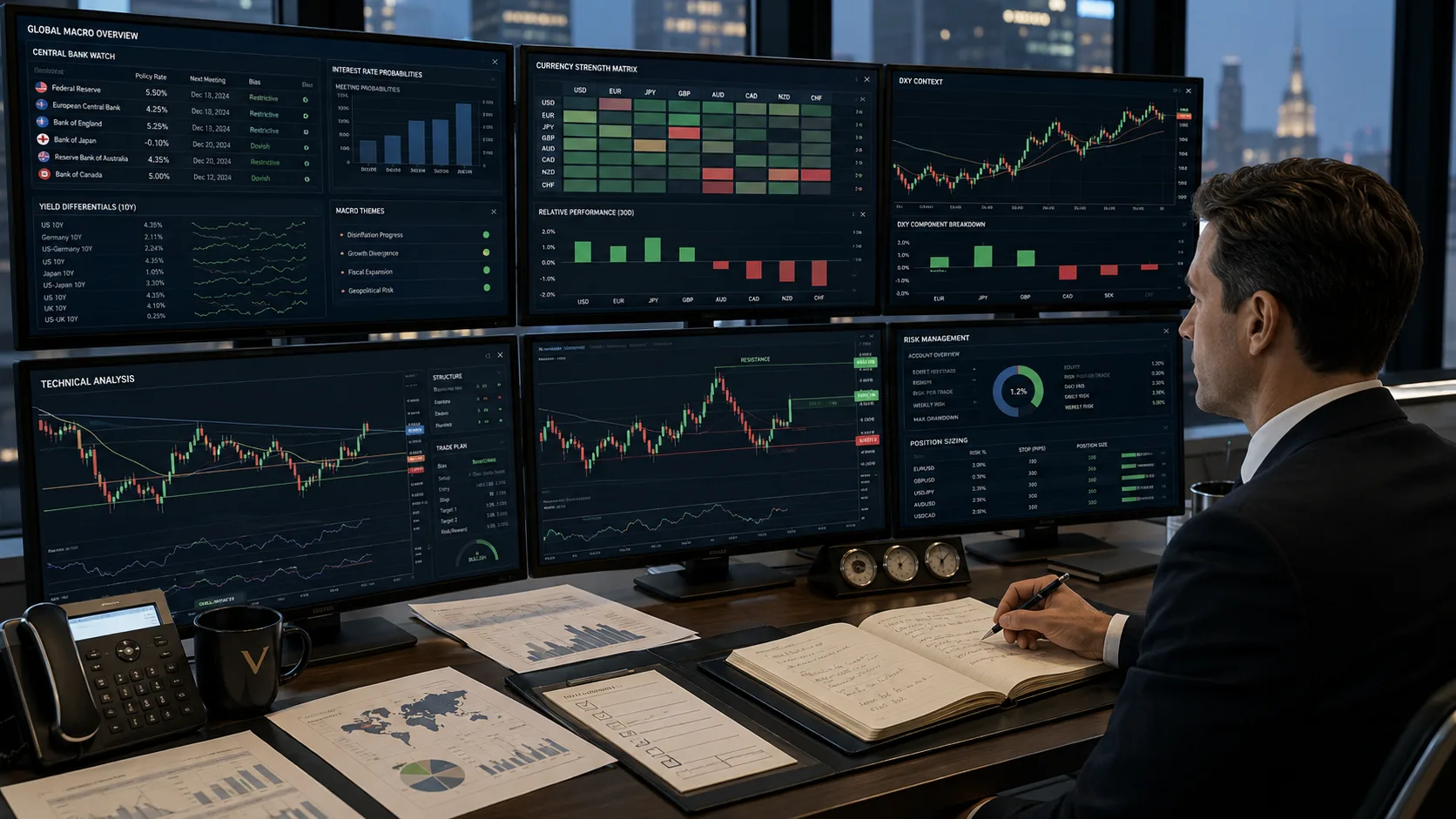 The Valeron approach to forex combining macro bias and technical execution