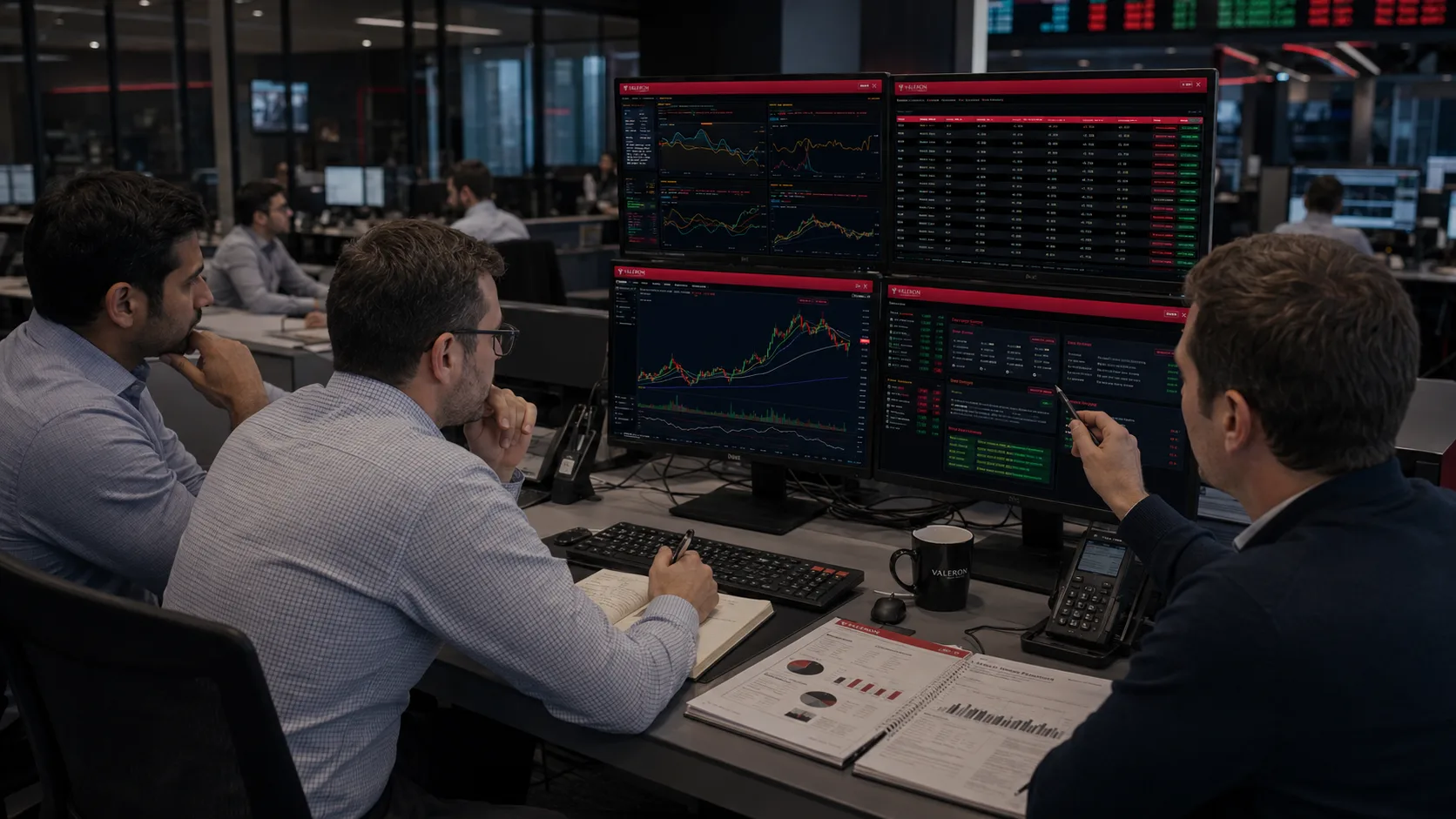 Valeron framework for stock trade selection using macro, sector, technicals, and risk